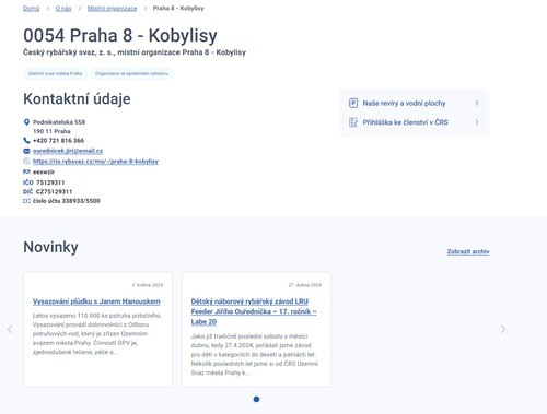 Karty místních organizací